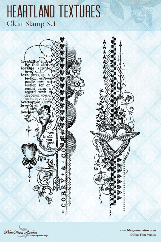 Blue Fern Stamp - Heartland Textures *