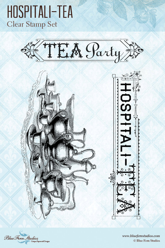 Blue Fern Stamp - Hospital Tea Stamp Set