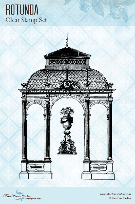 Blue Fern Stamp - Rotunda *