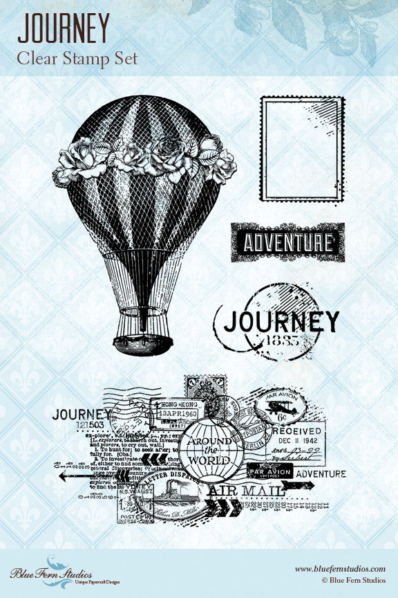 Blue Fern Stamp - Journey