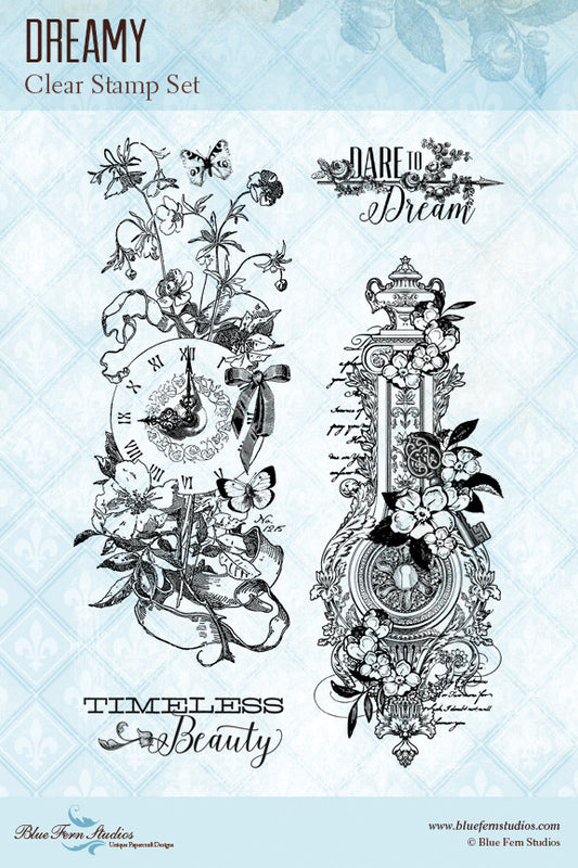 Blue Fern Stamp - Dreamy Stamp Set *