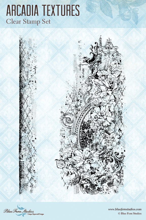 Blue Fern Stamp - Arcadia Textures Stamp Set *
