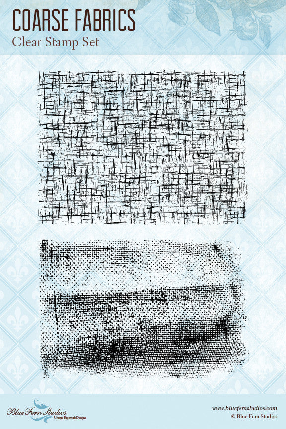 Blue Fern Stamp - Coarse Fabrics Stamp Set *