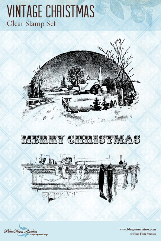 Vintage Christmas Stamp Set