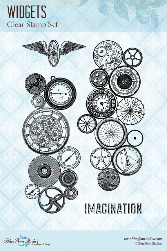 Blue Fern Stamp - Widgets
