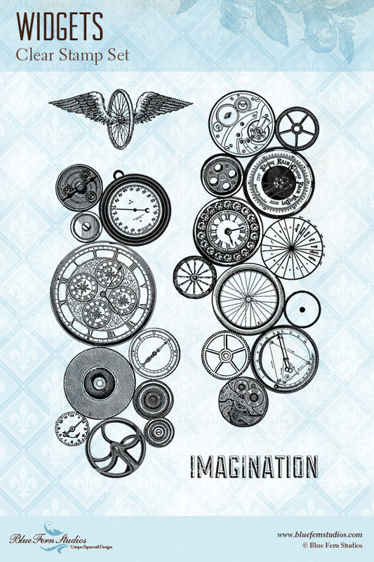 Blue Fern Stamp - Widgets