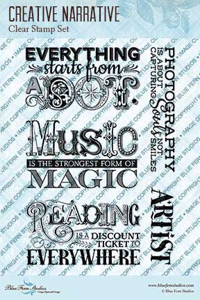 Blue Fern Stamp Set - Creative Narrative