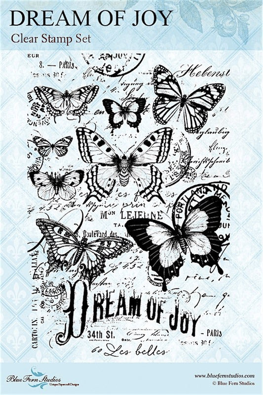 NOW SHIPPING - Blue Fern Studio - Life's Vignettes - Dream of Joy Stamp - By Jen Bishop