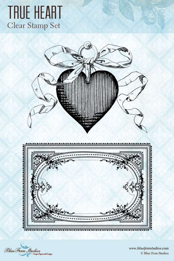 Blue Fern Stamp - True Heart *
