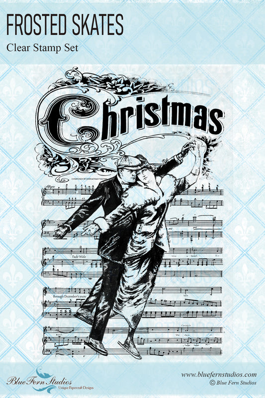 Yuletide - Frosted Skates Stamp - SHIPPING NOW!