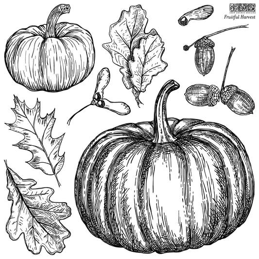 Iron Orchid Decor Stamp Set - 12x12 - Fruitful Harvest