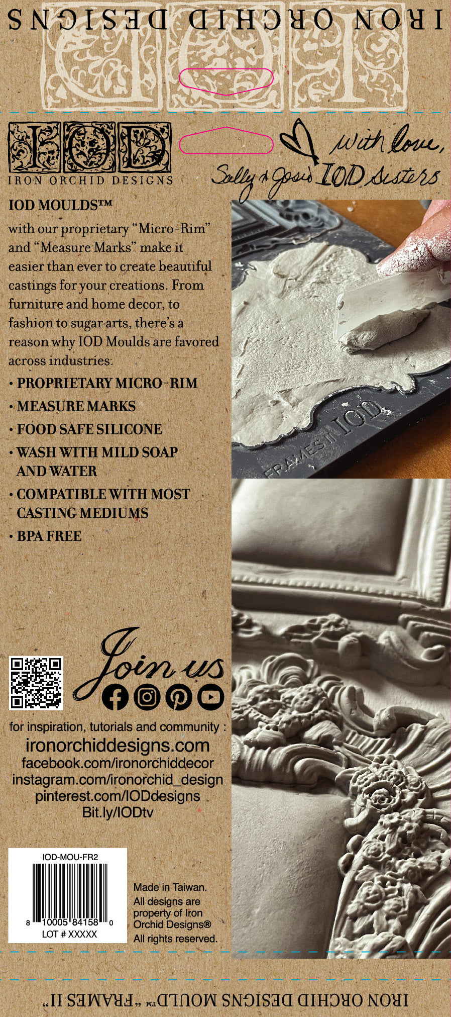 Décor Mould by IOD - Iron Orchid Designs - Frames II