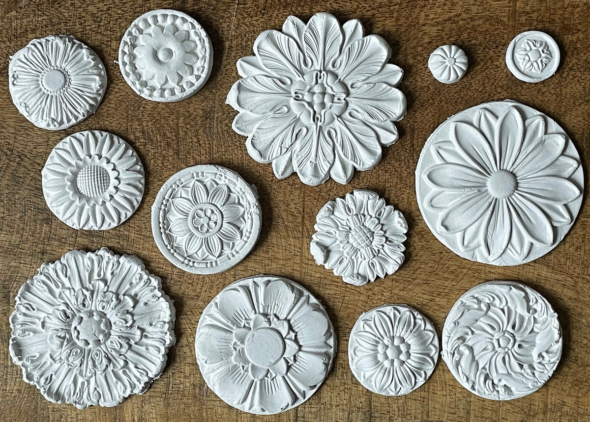 Décor Mould by IOD - Iron Orchid Designs - Rosettes - NEW!