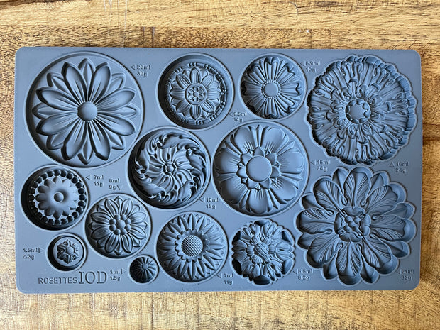 Décor Mould by IOD - Iron Orchid Designs - Rosettes - NEW!