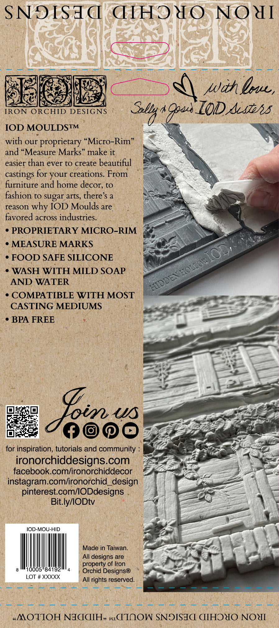 Decor Mould by IOD - Iron Orchid Designs - Hidden Hollow
