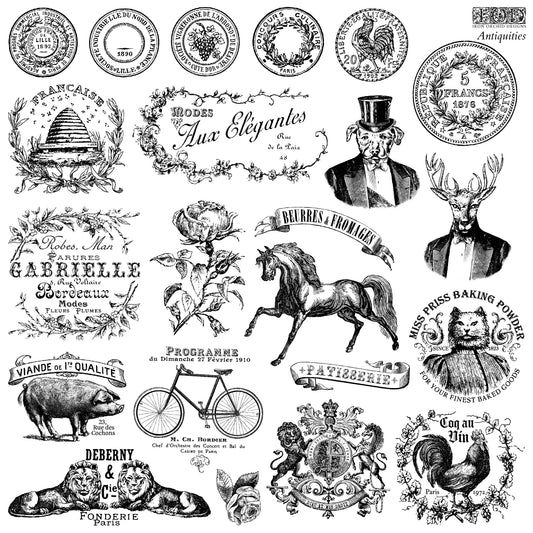 NEW! Iron Orchid  Décor Stamp Set - 12x12 - Antiquities