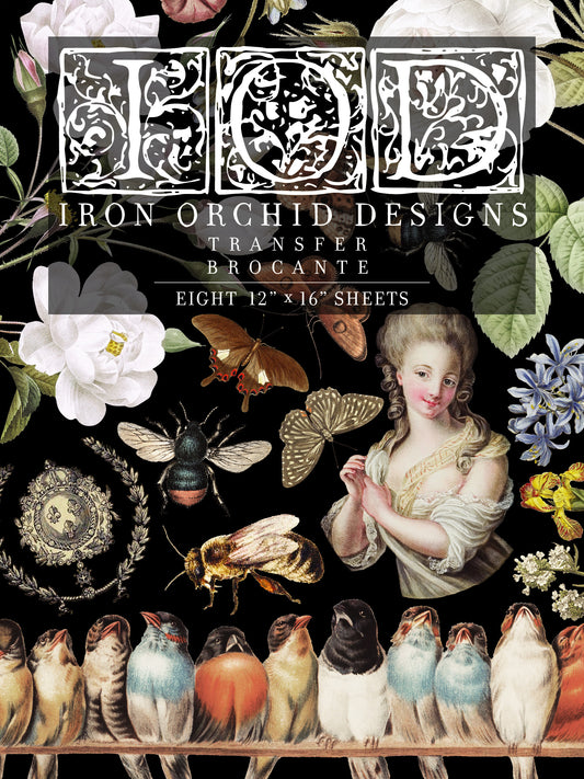 Iron Orchid Transfer - Brocante