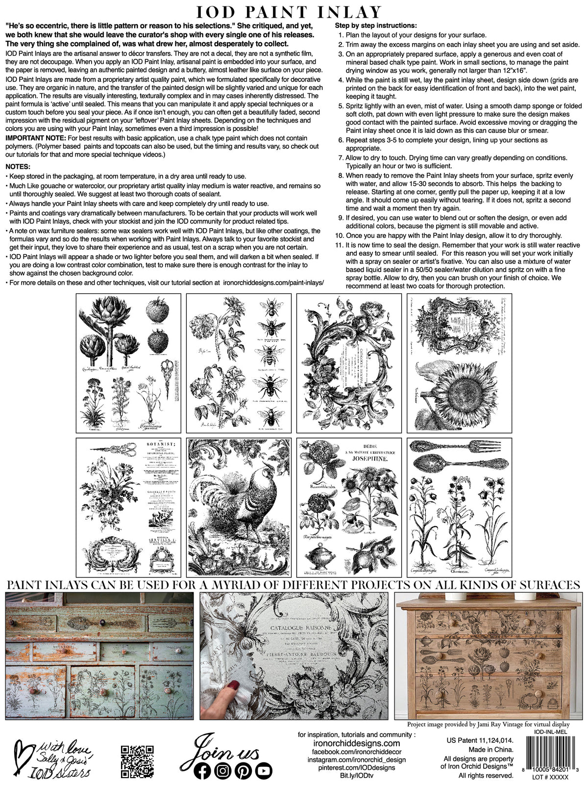 NEW! Iron Orchid Designs - Melange - Paint Inlay