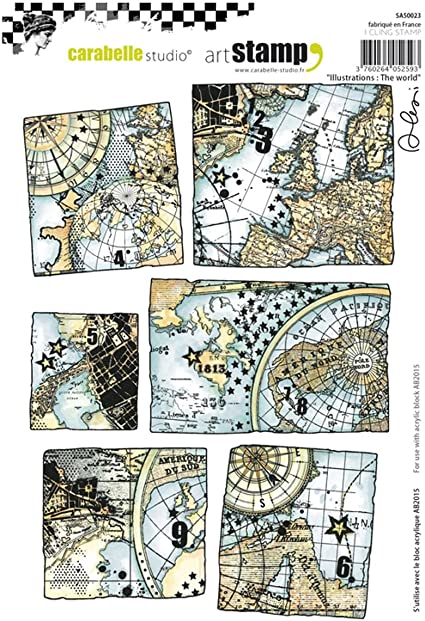 Carabelle Cling Stamp - Illustrations:  The World