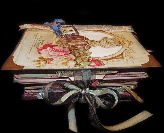 Hand-Stitched Jane Austen Mixed Media Book/Journal - HUGE!