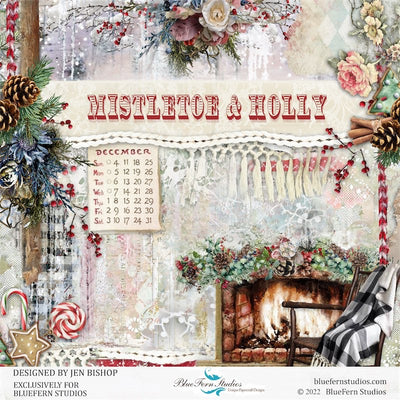 Mistletoe & Holly - 12x12 Paper Pack - NOW SHIPPING