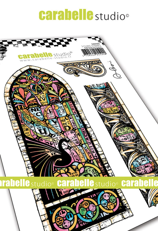 Carabelle Studio - "Cling Stamp A6 : "Vitrail" by Alexis
