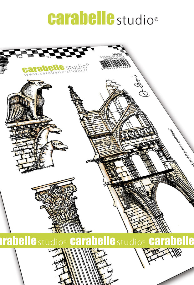 Carabelle Studio - "Cling Stamp A6 : "Gargoyl and Gothic Architecture" by Alexi *