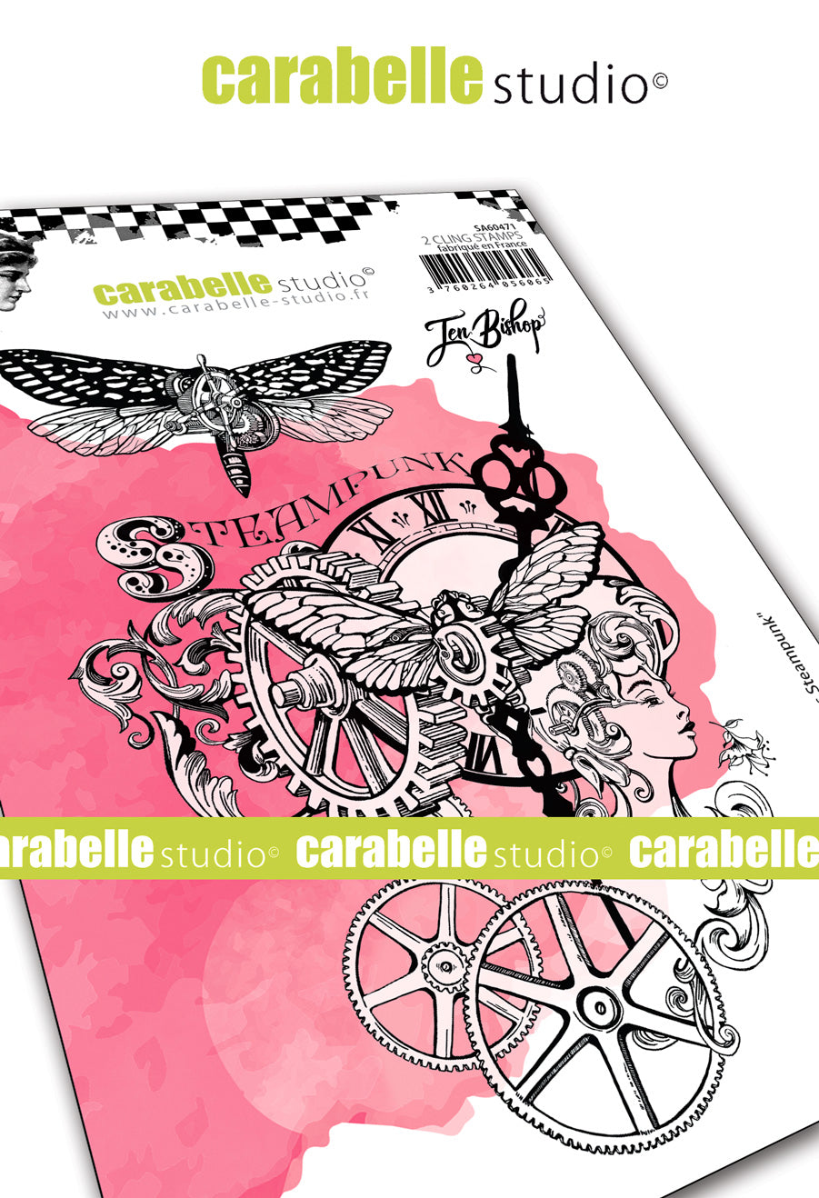 Carabelle Studio - "Cling Stamp A6 : "Steampunk Chronicles" by Jen Bishop *