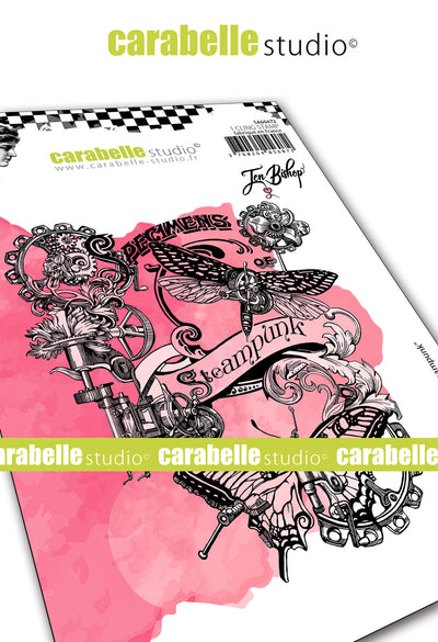 Carabelle Studio - "Cling Stamp A6 : "Steampunk Collage" by Jen Bishop *