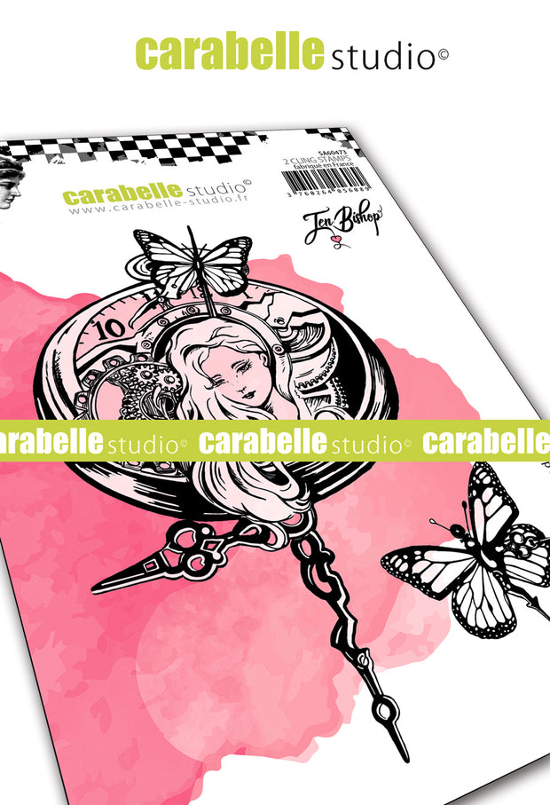 Carabelle Studio - "Cling Stamp A6 : "Time Mechanics" by Jen Bishop