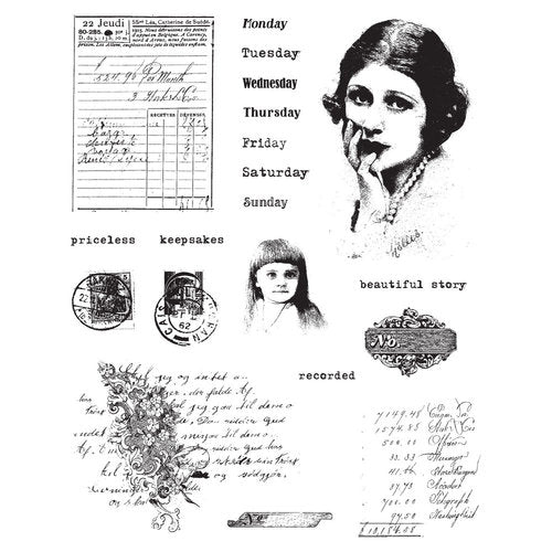 Prima Marketing - Finnabair - Cling Rubber Stamp Set - Beautiful Story