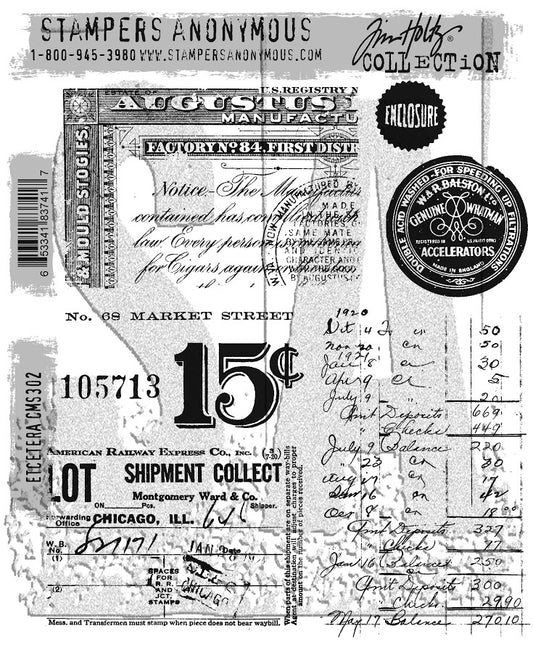 STAMPERS ANONYMOUS - Tim Holtz Stamp Set - EtCetera