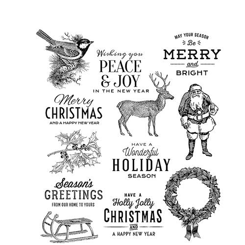 STAMPERS ANONYMOUS - Festive Overylay - TIM HOLTZ - STAMP SET