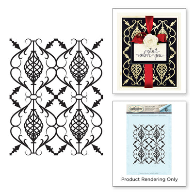 Spellbinders - REBEL FORGED IRON STAMP REBEL ROSE BY STACEY CARON