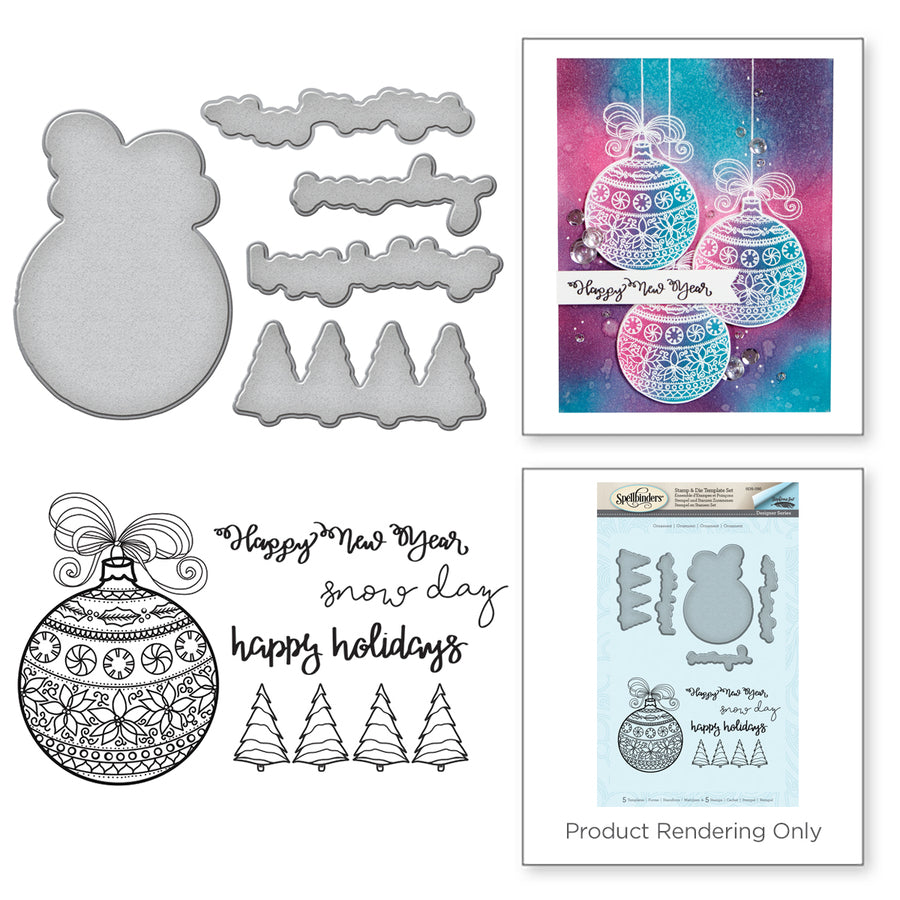 Spellbinders Dies: Giving Occasions Stamp And Die Set