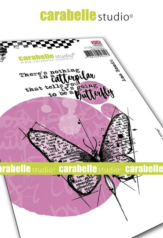 Carabelle Cling Stamp - "Spread Your Wings" By Ana Bondu *
