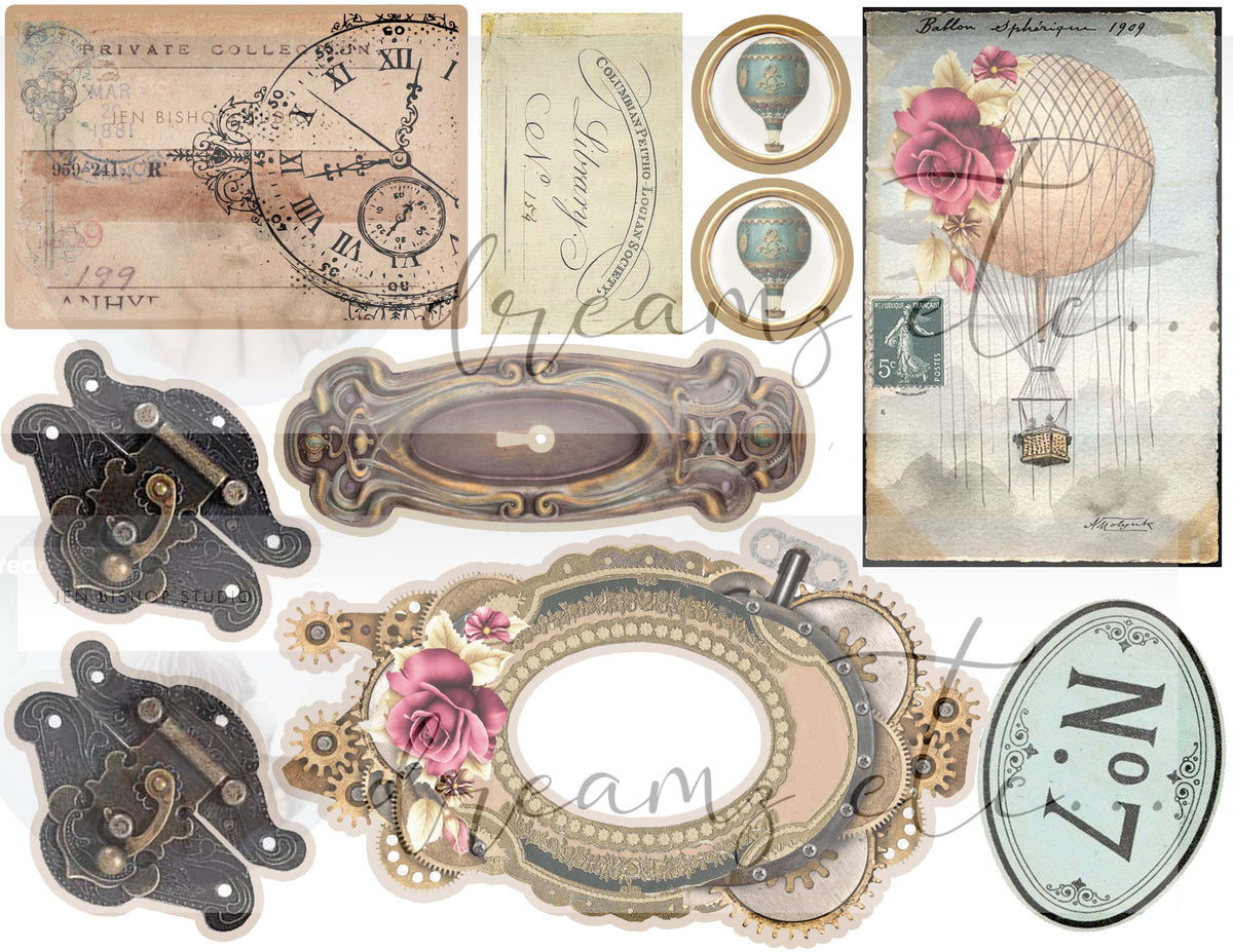 Steampunk Glamour Journal Kit (Bundle) - Digital