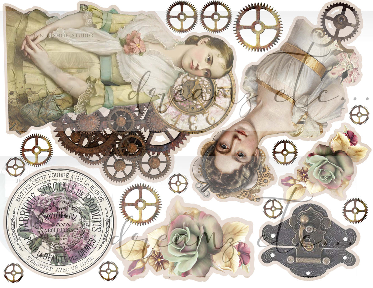 Steampunk Glamour Journal Kit (Bundle) - Digital