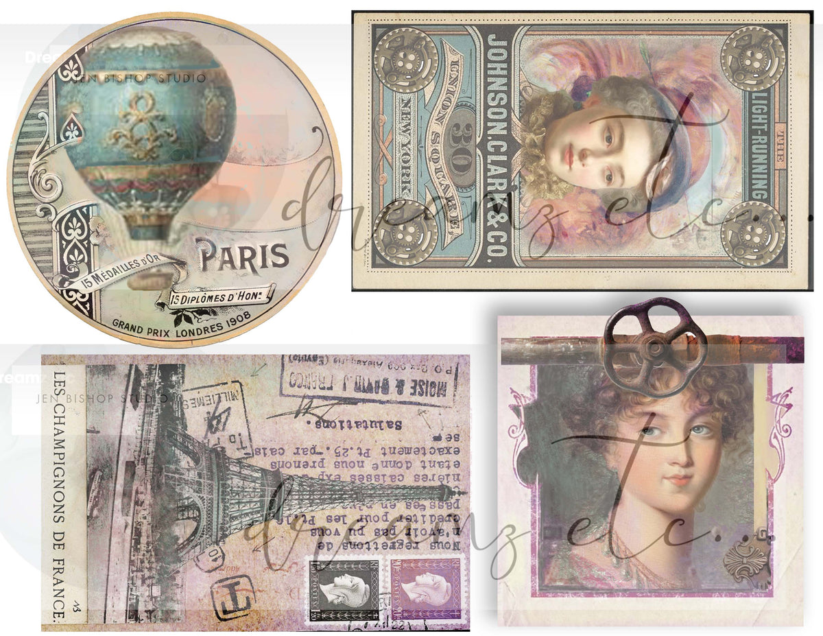 Steampunk Glamour Journal Kit (Bundle) - Digital