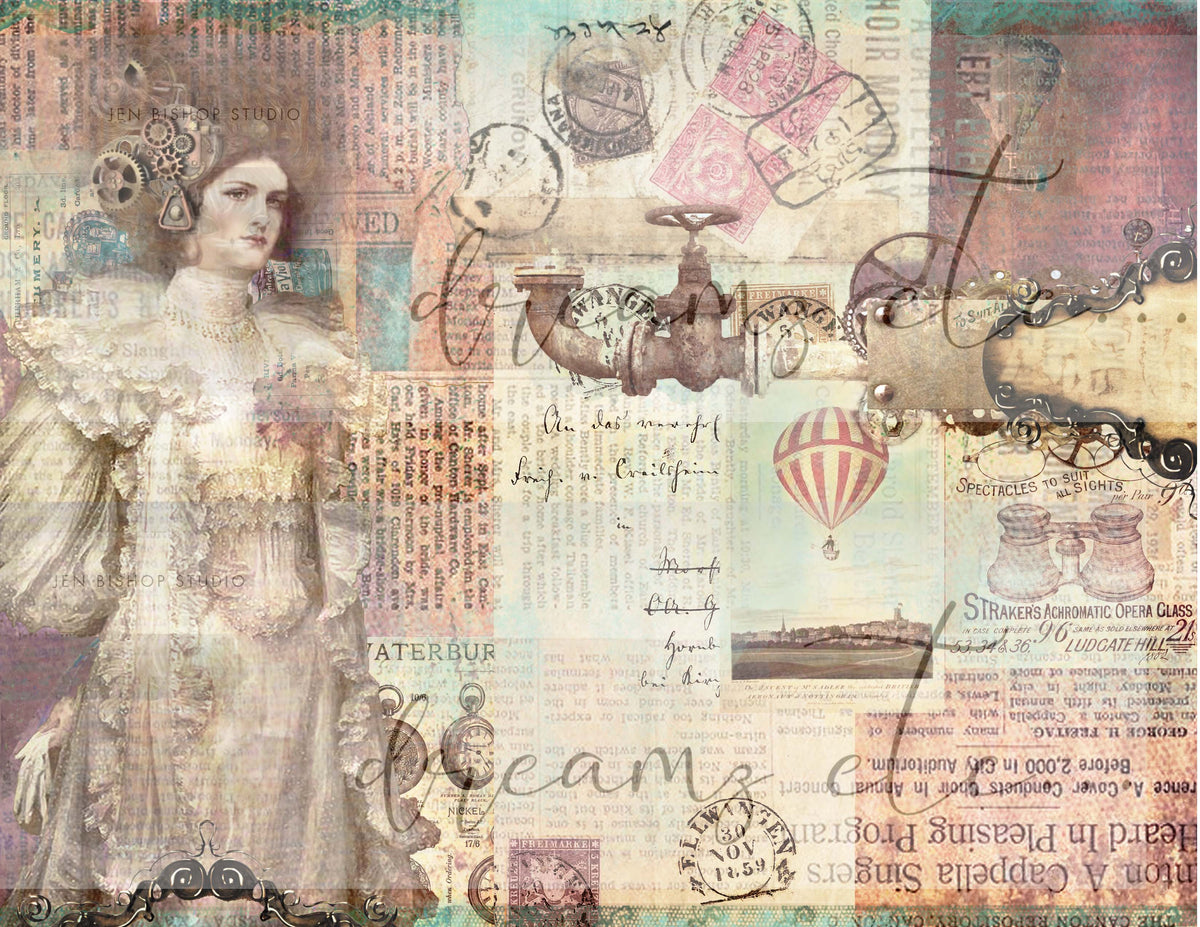 Steampunk Glamour Journal Kit (Bundle) - Digital