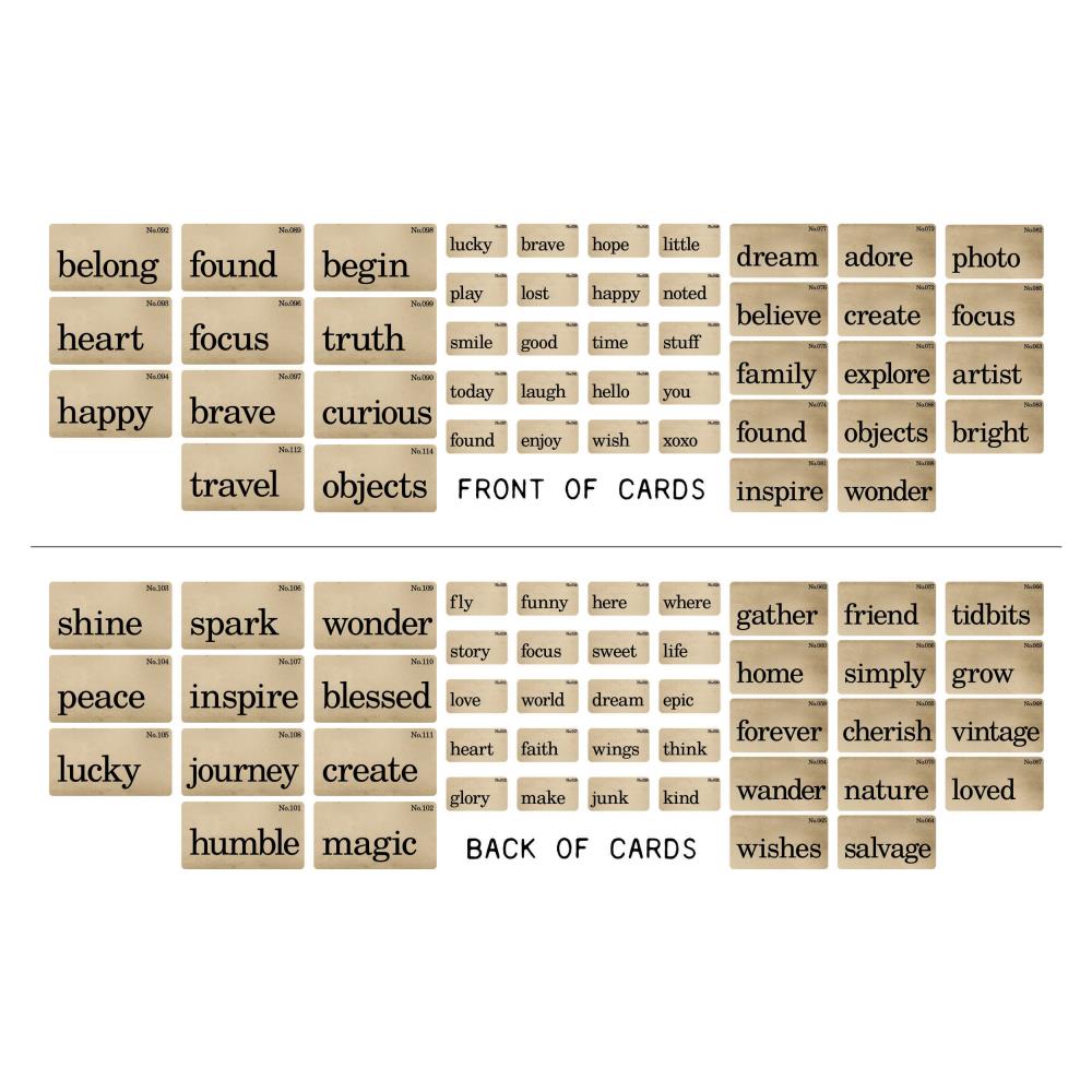Tim Holtz Idea-ology Flashcards