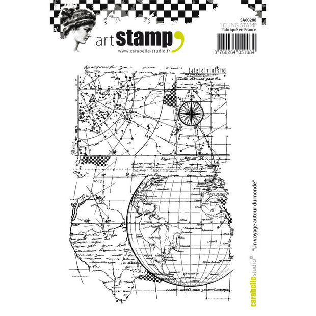 Carabelle Cling Stamp - Voyage Around the World *