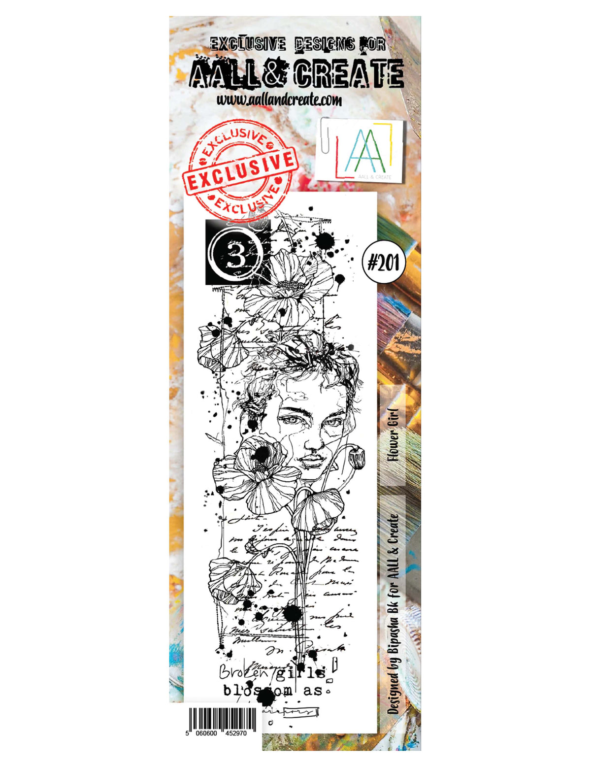 AALL & CREATE - Flower Girl - #201 - Border