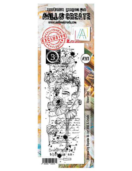 AALL & CREATE - Flower Girl - #201 - Border