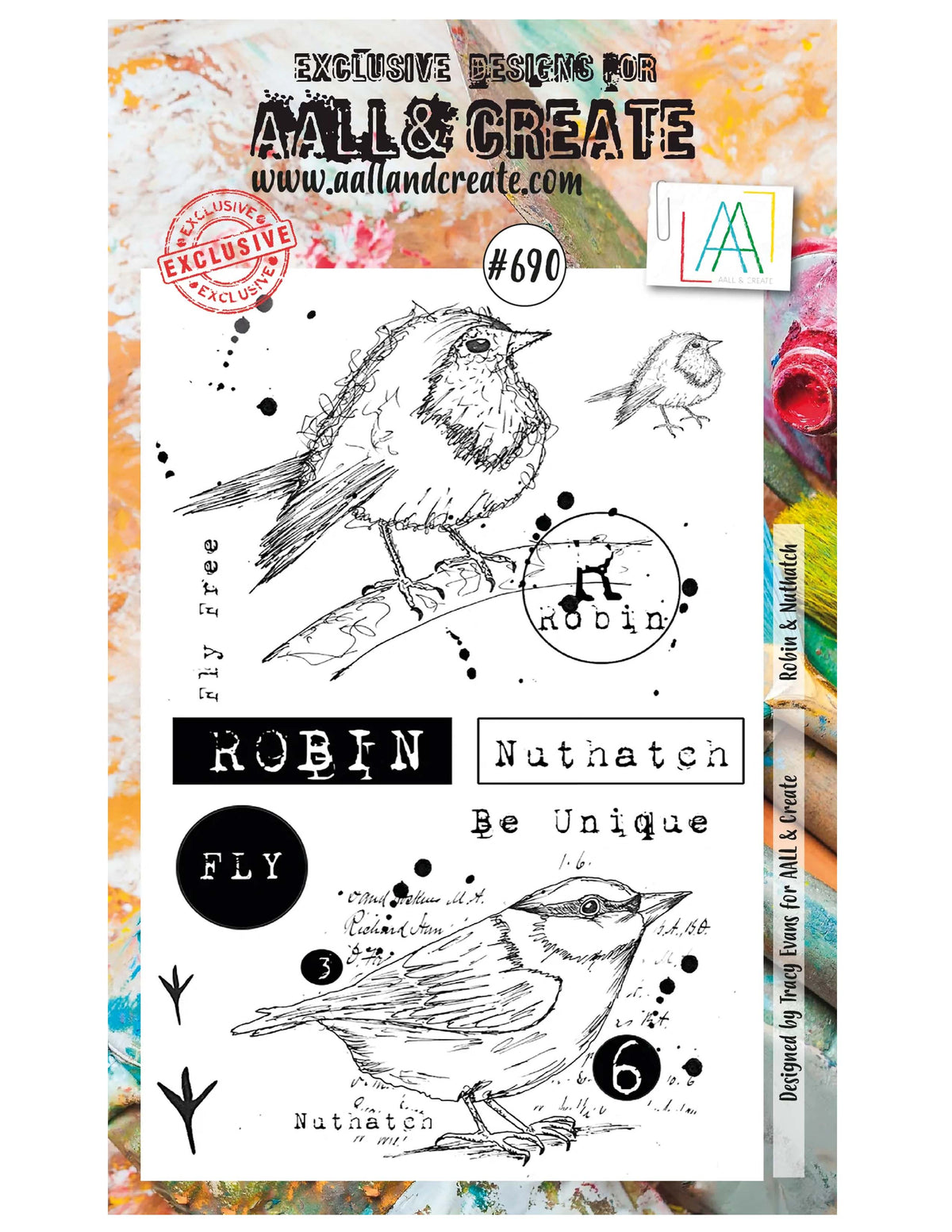AALL & CREATE - #690 - Robin & Nuthatch - A6