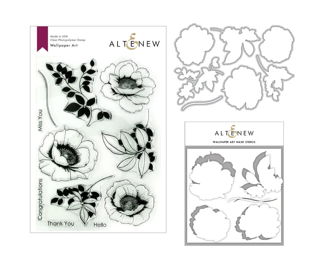 Altenew - Wallpaper Art - Stamp, Die & Mask Bundle – Dreamz Etc