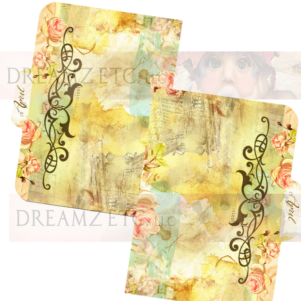 Floral Dreamz Planner/Journal - Tabbed Dividers - Printable