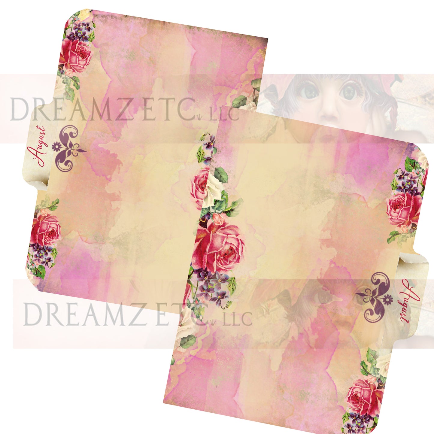 Floral Dreamz Planner/Journal - Tabbed Dividers - Printable