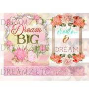 Floral Dreamz Collection - Journal Cards & Borders - Printable