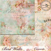 Blue Waltz Collection by Jen Bishop - 12x12 Paper